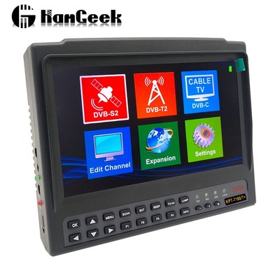KPT-718S/T+ Combo Satellite Finder CCTV Camera Tester Spectrum Analysis S2+T2+C