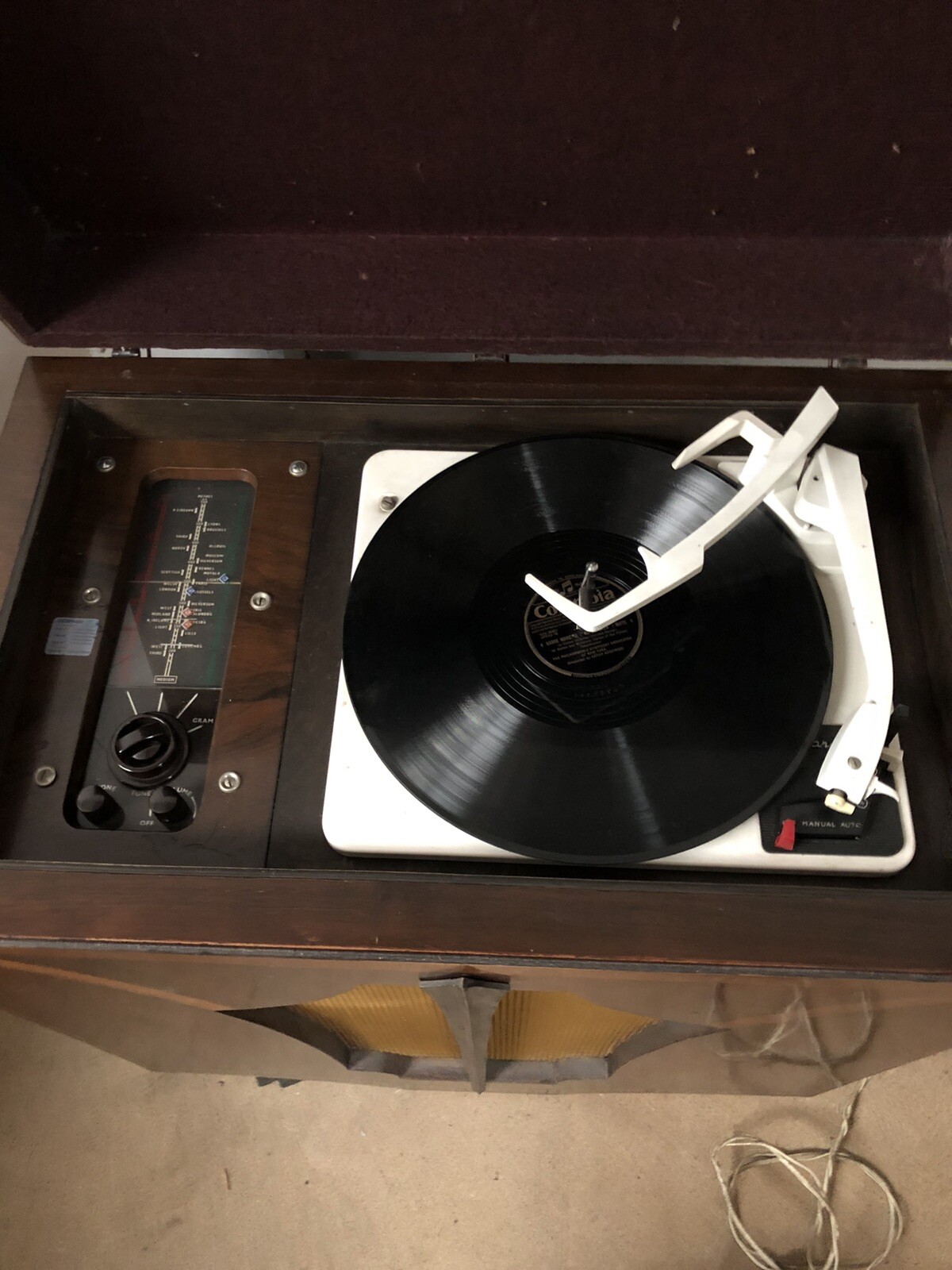 vintage record player eBay