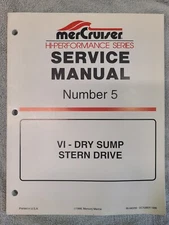 MERCURY HI-PERFORMANCE #5 SERVICE MANUAL FOR VI - DRY SUMP STERN DRIVE