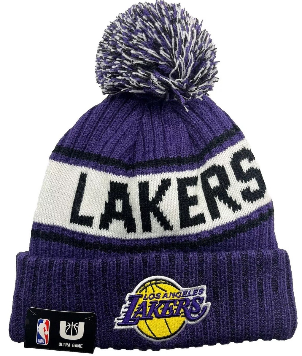 NBA LOS ANGELES LAKERS Beanie Unisex Cuffed POM BALL Knit Beanie