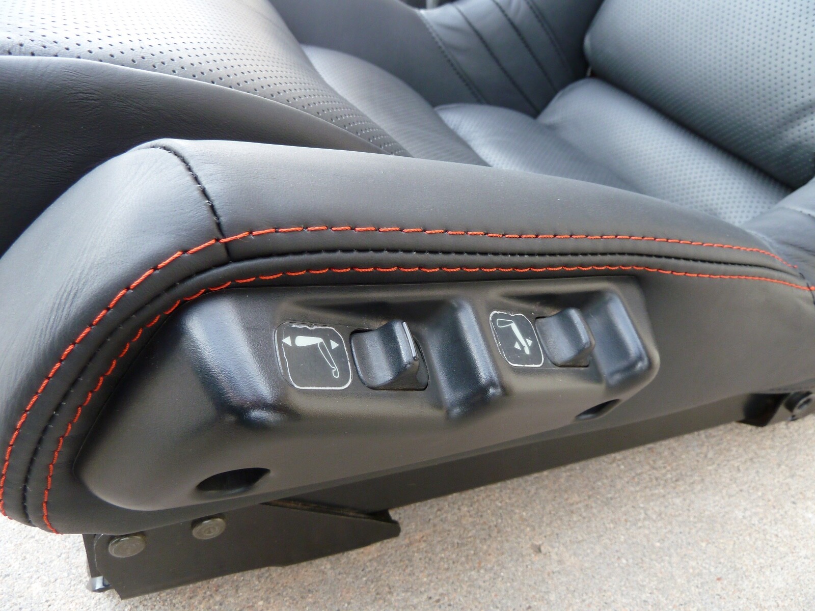 NEW Leather 1991-2005 Acura NSX Factory Seats Perforated Black Red Stitching