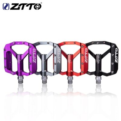 ZTTO Fahrradlager Aluminiumlegierung Flat Pedal leicht 9/16 Pedale passend für Shimano