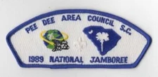 1989 National Jamboree Pee Dee Area Council JSP SC RBL Bdr. [KY-3783]