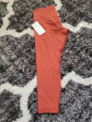 Women's lululemon Align Ribbed Pant 25'' CYNN Cayenne Orange Size 14