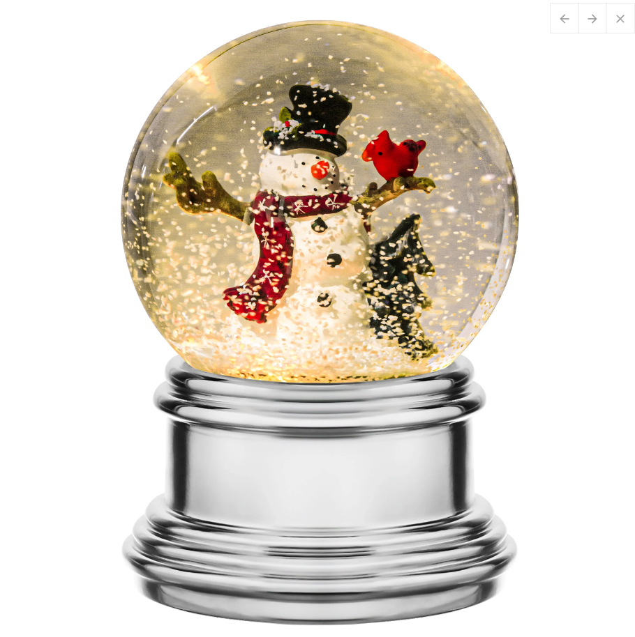 Sale Hot * Snowburst Snowman Christmas Snow Globe eBay