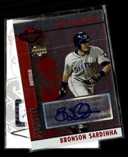 2008 Topps Co-Signers #108 Bronson Sardinha #/500 auto card Seattle Mariners