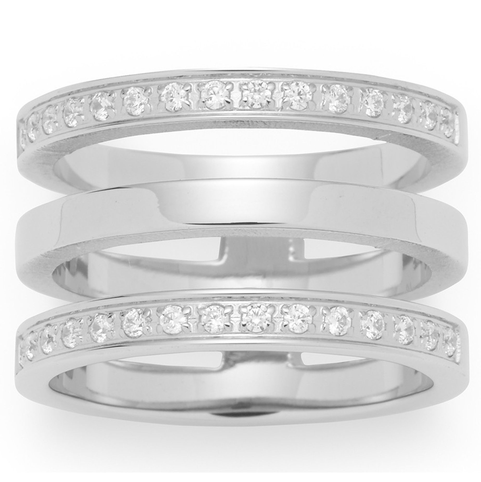 Кольцо Leonardo Damen Minimo Edelstahl wei Glas 169 мм Gre 53 015864 11590₽