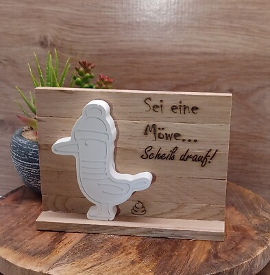 Sei eine Möwe... Maritime Deko aus Raysin und Holz