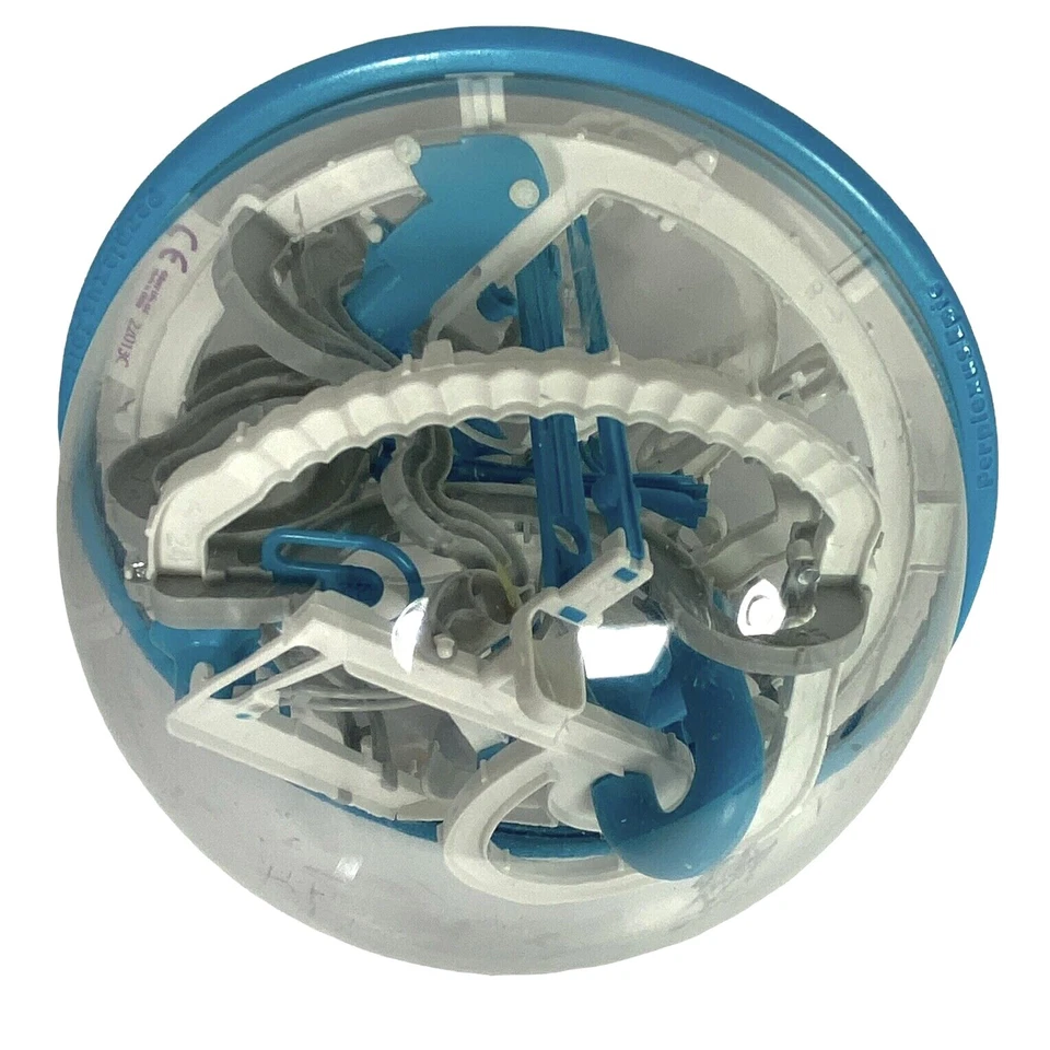 Perplexus Epic 3D Ball Puzzle Maze Game Blue White 125 Obstacles - Ages 8+ - Image 2 of 3
