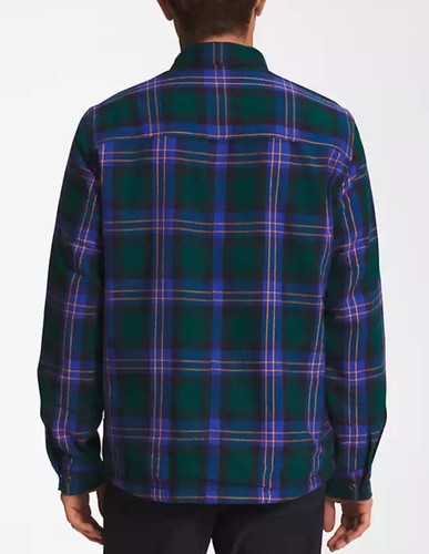 The North Face Men’s Campshire Sherpa Shirt/jacket PLAID GREEN/PURPLE SZ XXL NWT - Picture 3 of 10