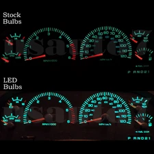 Dash Cluster Gauge Green LEDs LIGHTS UPGRADE KIT Fits 97-03 Dodge Dakota Durango