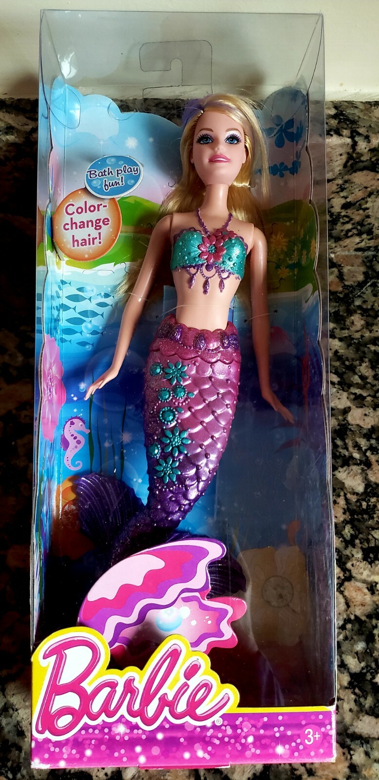 RARE Barbie Mermaid w/Color Change Hair Doll NEW & NRFB 2013 Mattel T7405 RARE Barbie Mermaid w/Color Change Hair Doll NEW & NRFB 2013 Mattel T7405