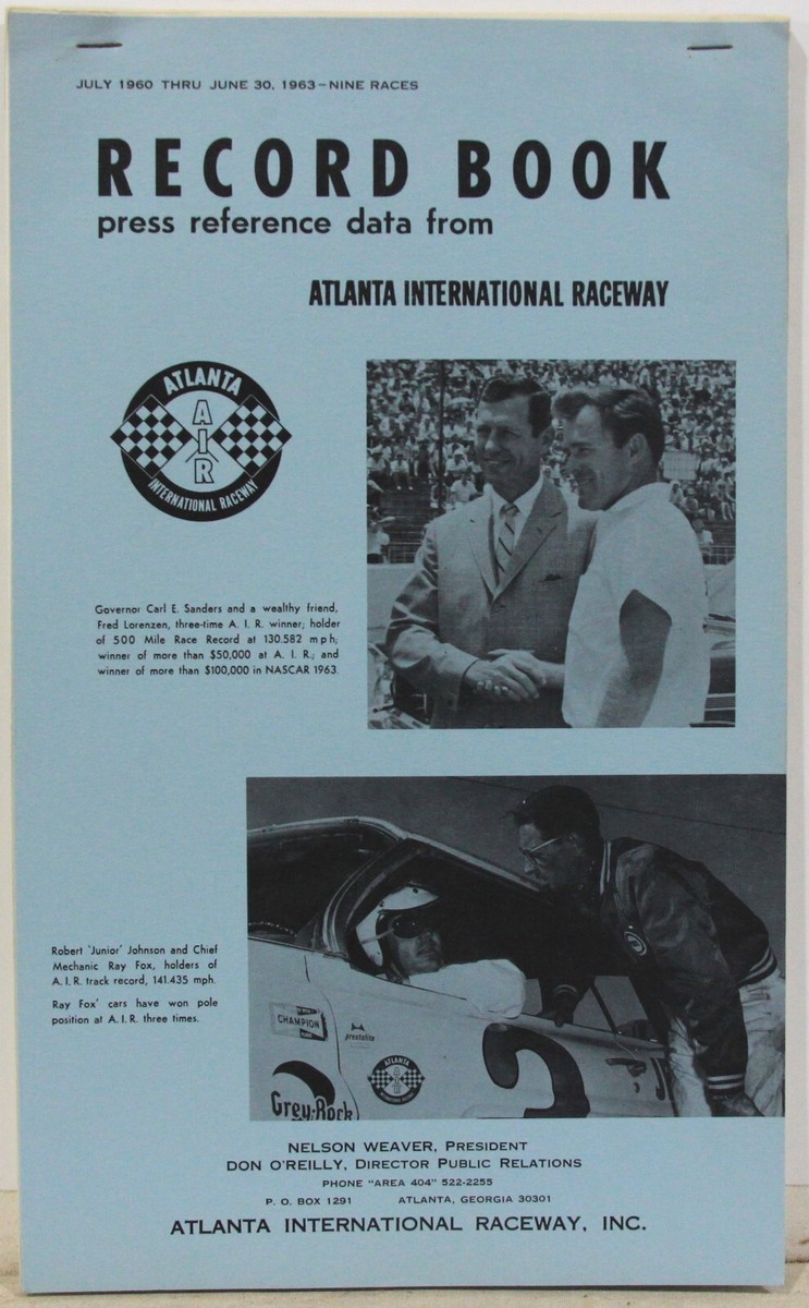 Record Book & Press Release Data from Atlanta International
