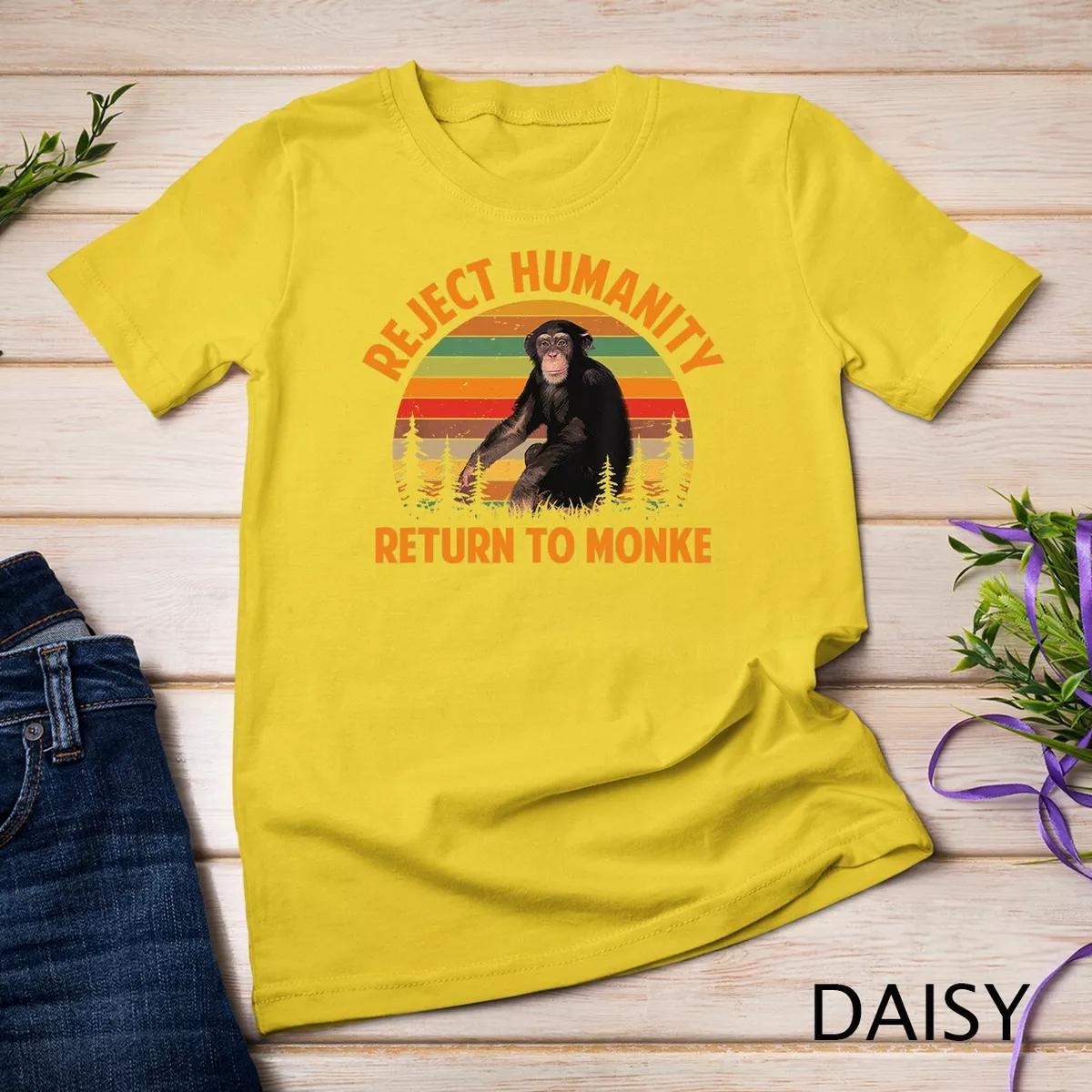 Reject Humanity Return to Monke Evolution Funny Chimp Meme - Reject  Humanity - Pin