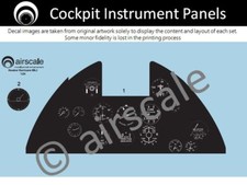 airscale Hawker Hurricane cockpit decals - Airfix 1/24 scale  AS24 HUA