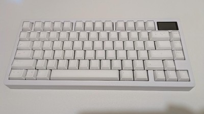 Meletrix Zoom75 EE White 75% Keyboard w/ 2U LCD FR4 Plate Used | eBay