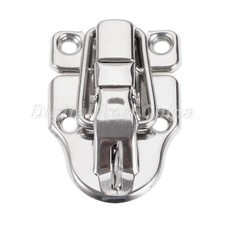 Silver Suitcase Lock Buckles Jewelry Box Catch Clasp Cabinet Toggle Hasp Latch