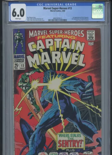 Marvel Super-Heroes #13 1968 CGC 6.0 (1st App of Carol Danvers)