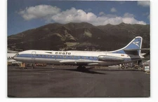 Postcard Airline SAETA SE210 Caravelle 6N HC-BDS AVIMAGE AUC1.