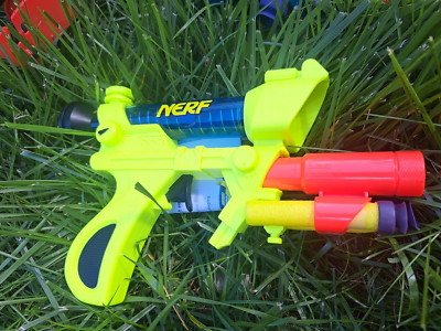 Vintage Nerf Gun Hyper Sight Mono Blaster, Soft Dart Nerf