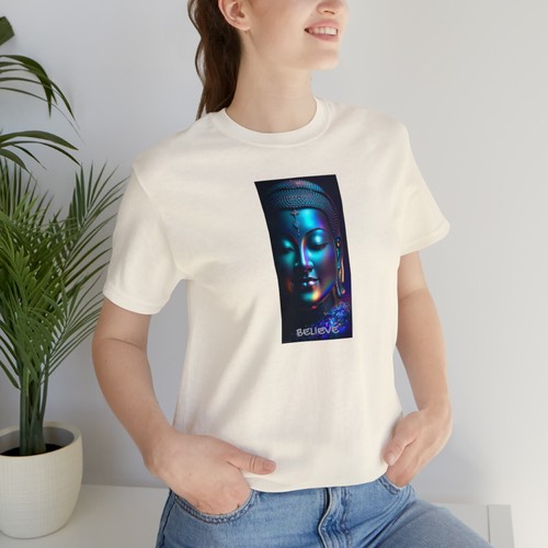 Buddha Lumina Believe Unisex Jersey Short Sleeve Tee by Art Essential - Picture 46 of 97