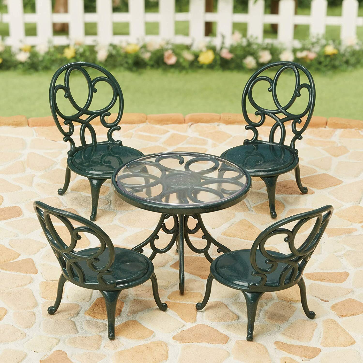 Sylvanian Families Calico Critters Ornate Garden Table & Chairs eBay