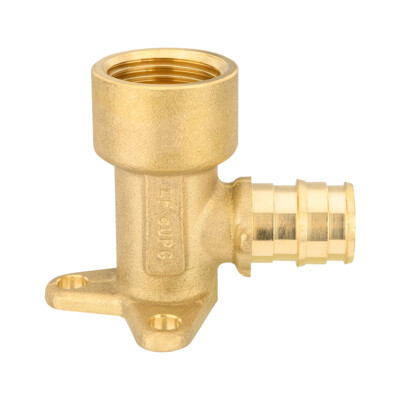 EFIELD 2-100 Packs Pex A 3/4''x3/4'' Female Drop Ear Elbow Brass Fitting No Lead