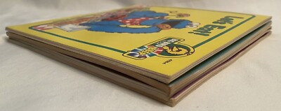 Set of 4 Vintage Sesame Street Big Bird Beep Books - No Beeper