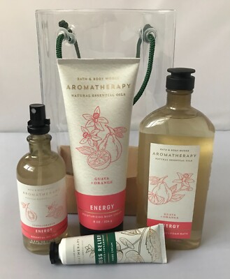 BATH & BODY WORKS AROMATHERAPY 5 PCS GIFT BAG SET YOU CHOOSE SCENT