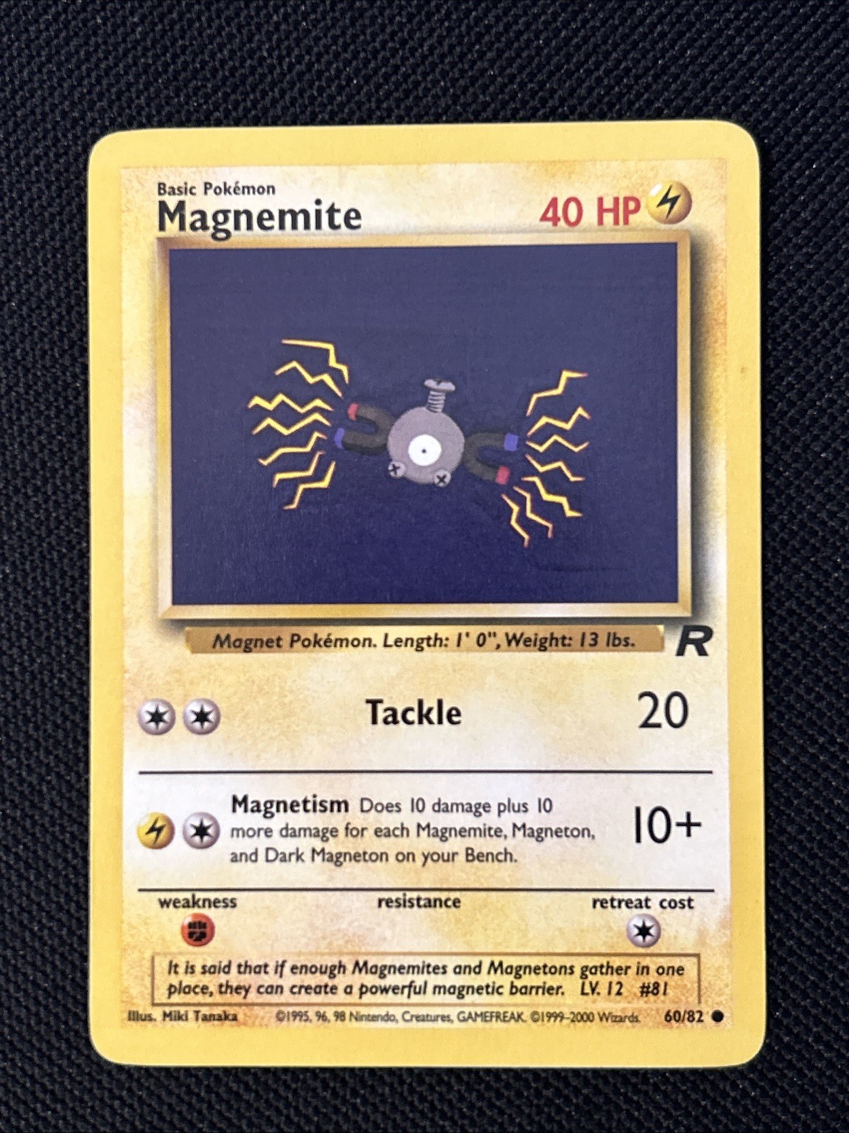 Magnemite 60/82 Team Rocket Regular (Never Played) *Near Mint*