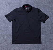 Rapha Shirt Mens Large Merino Polo Wool Cycling Top Stretch Collared Black