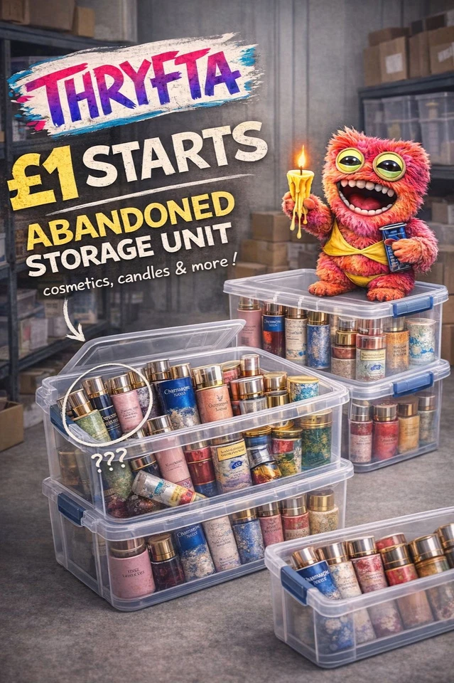 ABANDONED STORAGE Candles & Cosmetics!