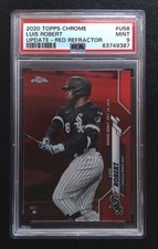 LUIS ROBERT 2020 TOPPS CHROME UPDATE RED REFRACTOR /25 PSA 9 POP 3 ONLY LISTED