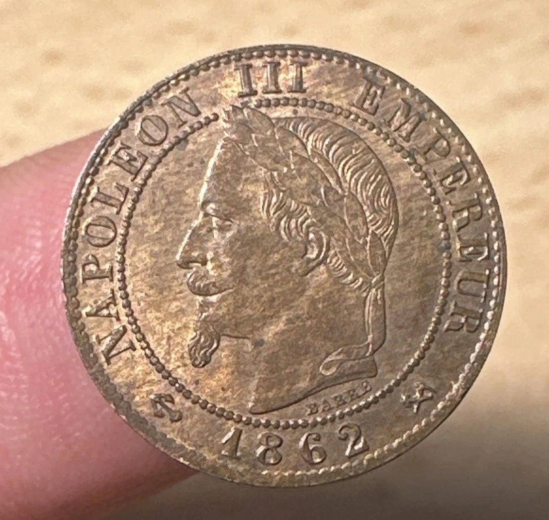 Pièce Française Un 1 Centime - Napoleon III K (bordeaux) 1862