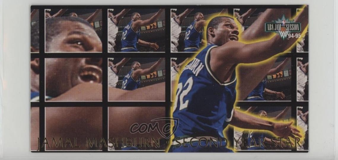 1994-95 Fleer NBA Jam Session Second Year Stars Jamal Mashburn #5 10j2