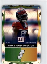 2025 Uno Elite NFL  Alt Jerseys   Foil   Green Yellow  Bryce Ford-Wheaton