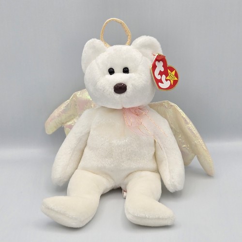 Ty Beanie Babies - Halo The Angel Bear 1998 With Tag - Picture 1 of 11