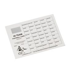 FOOTBALL SCRATCH CARDS 40 TEAM - FUNDRAISING - PACK OF 10 CARDS - FOOTBALL TEAMS