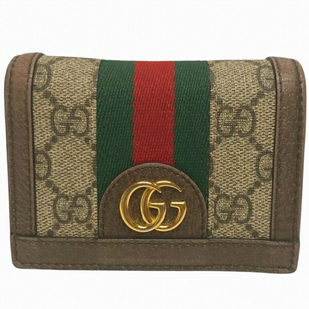 Gucci Offdia 523155 GG Supreme Portefeuille Bifold pour Femme [Occasion] [Livraison le lendemain