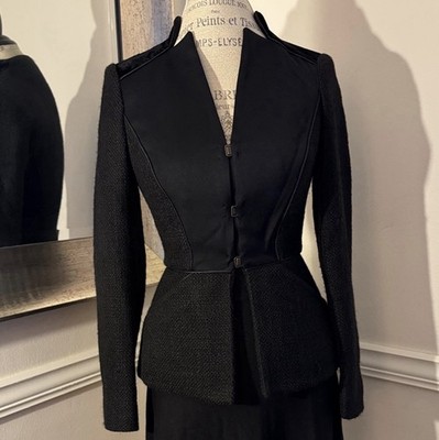 Etro Milano Women's  Black Jacket With Bronze Metal Closures | Size 40