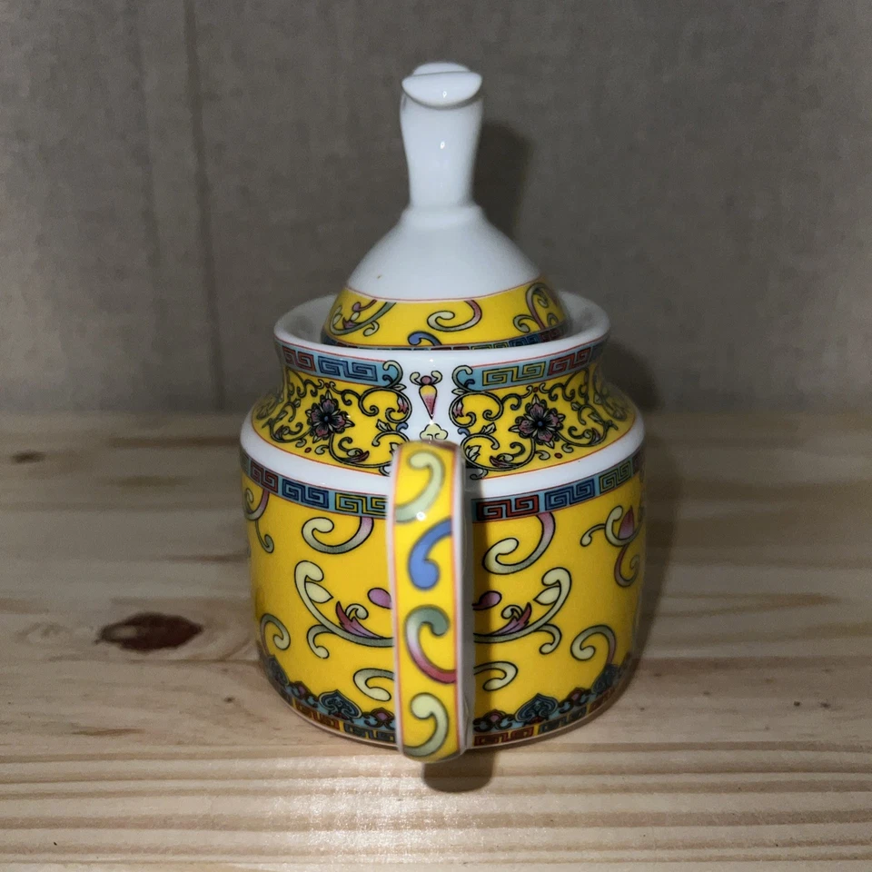 Gracie China Yellow Dynasty Sugar Bowl With Matching Lid, Nice Vintage Set - image 4 of 4