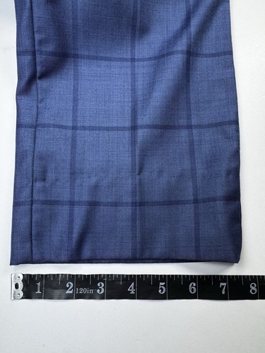 INCOTEX Herren Anzughose W34 EU 50 blau Fensterscheibe kariert Super 100er Stoff - Bild 13 von 15