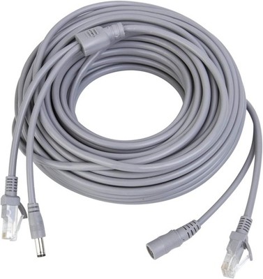 15M/50ft Ethernet Cable Cat5e Network LAN/Power IP Camera cable 50ft 