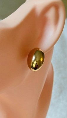 18 Karat (750) Gelbgold Kuppel Ohrringe