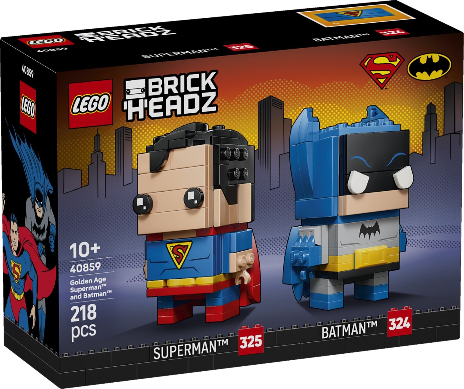 Lego Golden Brickheadz 40859 Superman Und Batman: Figuren Aus Dem Age (Lego Brickheadz) - Image 3