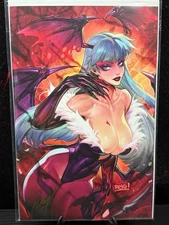 SDCC 2025 EXCLUSIVE Comic Book Darkstalkers Morrigan REIQ Signed Variant