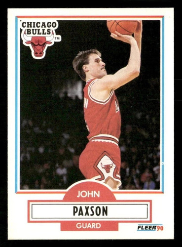 John Paxson #28 1990 Fleer card