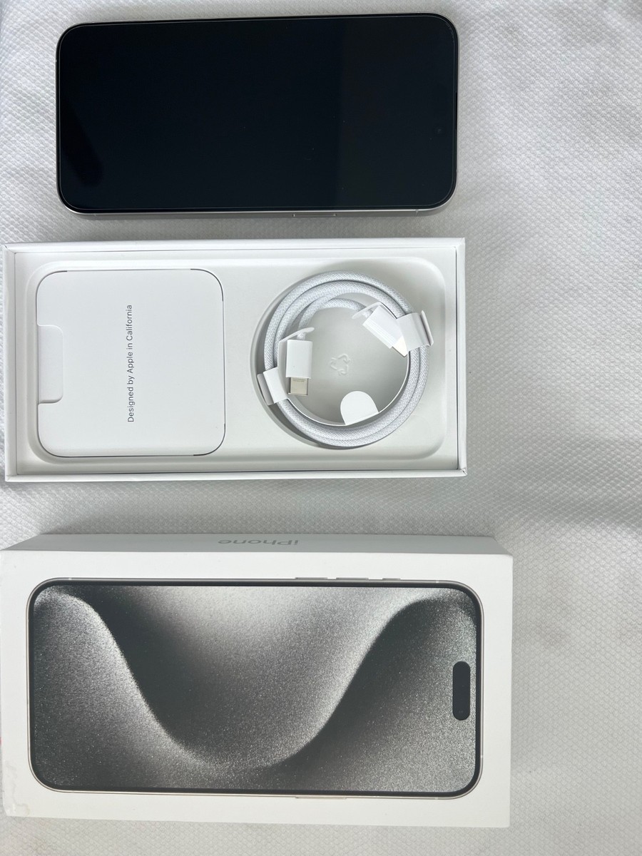 Apple iPhone 15 Pro Max - 512 GB - White Titanium (Unlocked) for