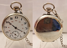 2 - Très belle montre à gousset  de ± 1900 avec une chaine.