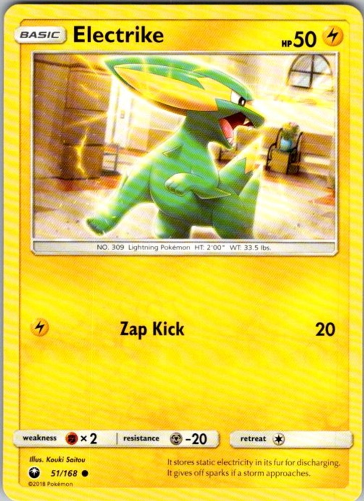Pokemon SM - Celestial Storm Electrike 51/168 NM